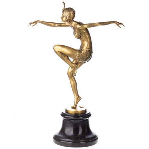 Statue bronze poli art - statue, en