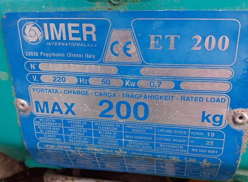 Treuil électrique 220v - électrique,