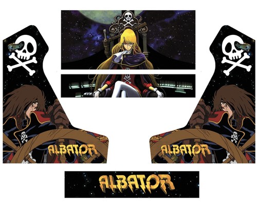 Stickers bartop albator modele - albator,