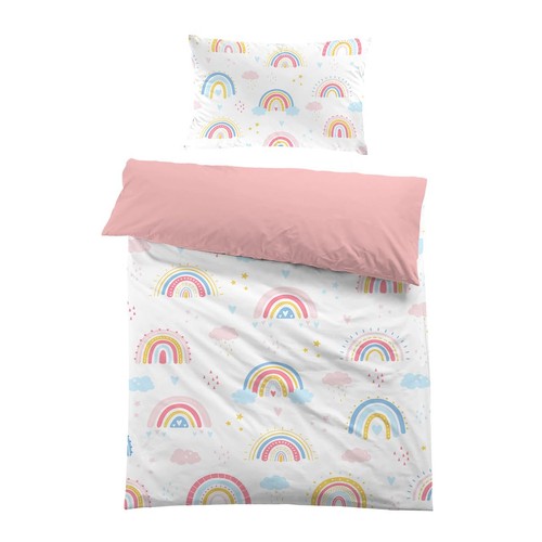 Housse couette arc ciel - housse, de