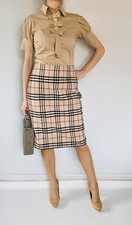 Jupe droite check BURBERRY