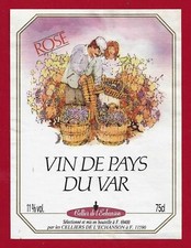 08/22 Etiquette Vin DE PAYS du