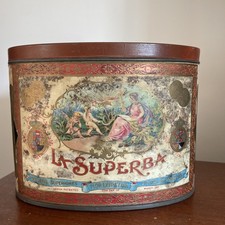 LA SUPERBA Boîte Box TABAC CIGARES SUPÉRIEURS Circa 1900 BEL ÉTAT RARISSIME !