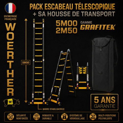 Pack escabeau télescopique - pack,