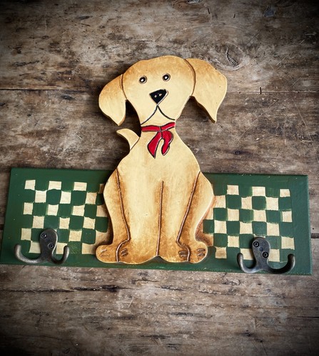 Porte manteau mural - porte-manteau, chien