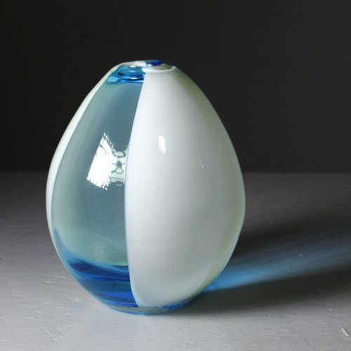 Vase vintage verre soufflé - , bi