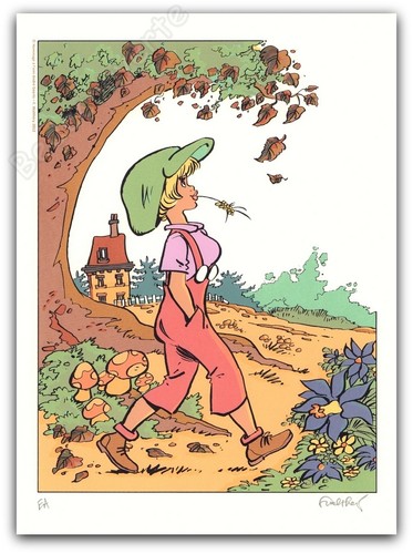 Affiche sérigraphie walthéry - affiche,