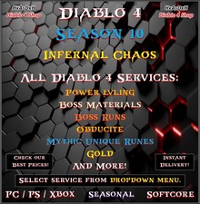 ✨Diablo 4✨Season 10✨All Diablo 4 Boost✨Runes & Power LVL & Mats & Boss Runs✨