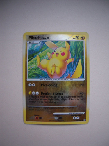Carte pokémon pikachu - carte,