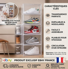 Lot de 6 Boîtes à Chaussures