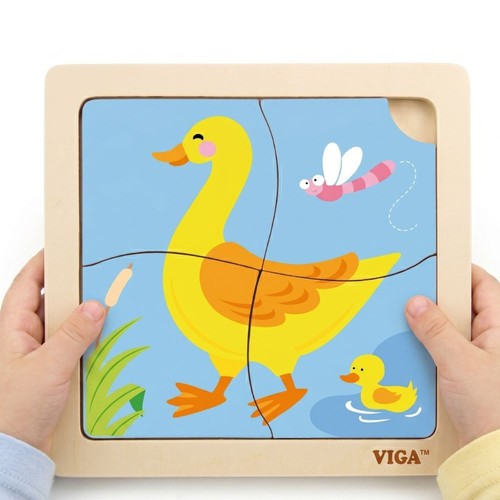 Viga puzzle canard bois - en,