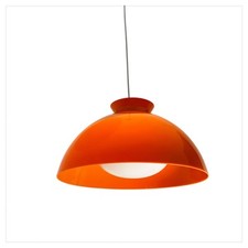 Lampe Vintage Kartell Mod. KD6 Design A. & P.G. Castiglioni 1958 Orange