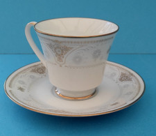 6 Tasses avec soucoupes, diamètre 8,3 cms, Porcelaine NORITAKE JAPAN HIGHCLERE
