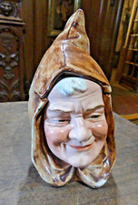 20th Century Porcelain Tobacco Pot "LE MOINE SMILING"