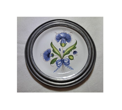 Assiette céramique étain - -,