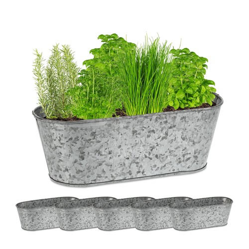 Pots zinc lot bacs à - zinc,