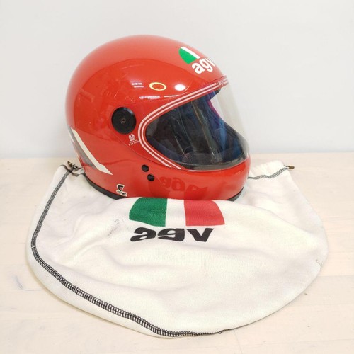 Agv helmet 56cm fiberglass - fiberglass, old