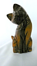 wooden carved cat