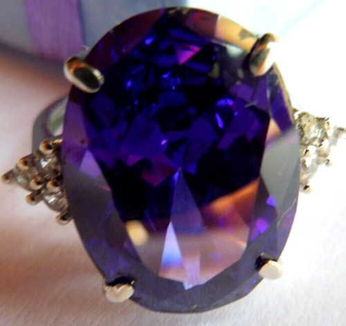 Bague améthyste 18x13x7mm - en,