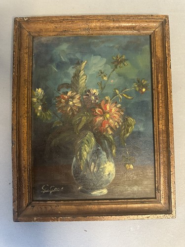Huile sur toile ancienne - sur,