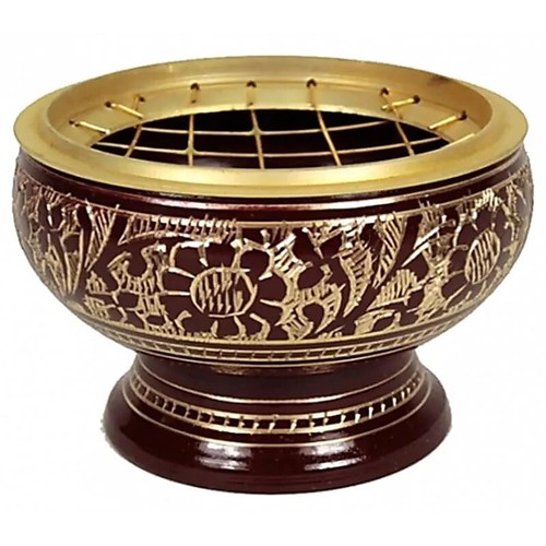 Brule encens laiton grille - brule,