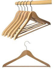 Lot de 12 cintres en bois de