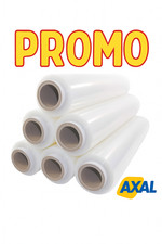 6 ROULEAUX 600 METRES DE FILM ETIRABLE TRANSPARENT 45CM (étiré)