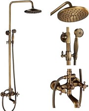 8'' Colonne Douche Retro Ensemble De Douche avec Douchette Système De Douche FR