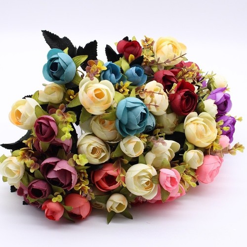 Bouquet camélia artificiel - bouquet,