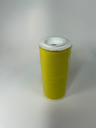 Tulle fabric yellow 1 - fabric, spool