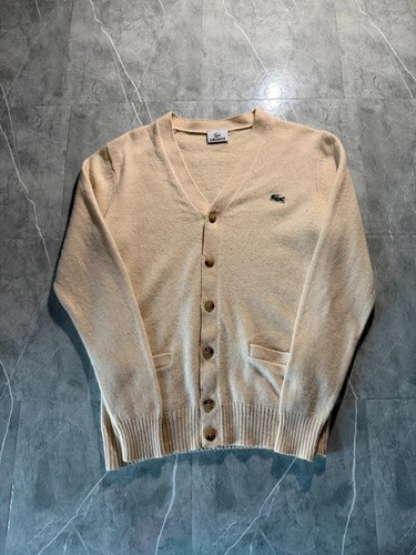 Gilet cardigan lacoste beige - cardigan,
