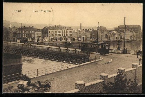 Carte postale liège tramway - postale, liège,