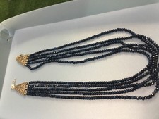 collier de 5 rangs onyx