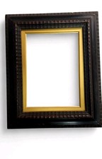 Ancienne Cadre En Bois Ébène