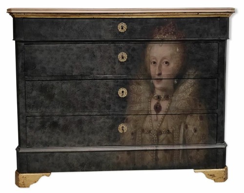 Commode patinée style - commode, de