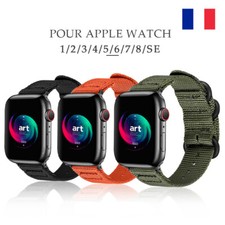 Bracelet Compatible avec Apple Watch 87654321SE 38/40/41mm 42/44/45mm Nylon
