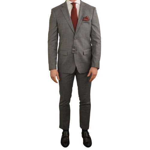 Costume slim fit argent gris - slim,