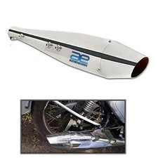 Dauphin Silencieux Verre Laine Pince & Bush pour Royal Enfield Classique 350 S2u