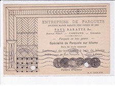 CABOURG: entreprise de parquets Paul Baratte fondée en 1890, bois - état