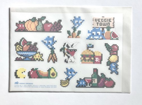 Invader veggietown stickers - invader,