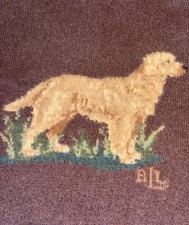Ralph Lauren Golden Retriever Dog Turtleneck Sweater Wool Cashmere Vtg S Flaw