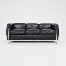 1980s Cassina LC2 Three Seat