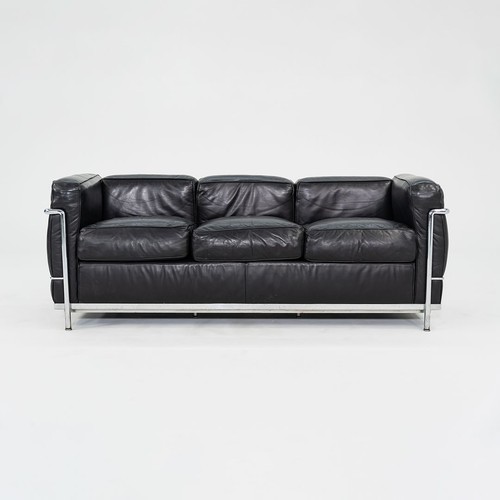 1980s cassina lc2 three seat - three,