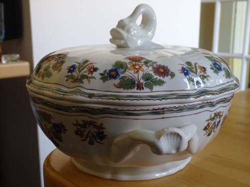 Gien faience legumier decor - gien,