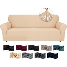 Housse De Canape 3 Places avec Accoudoirs Jacquard Housse Canape Extensible U...