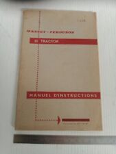 Original Massey Ferguson 35 Tractor Maintenance Use Manual French Language