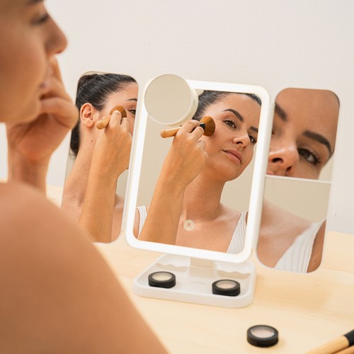 Miroir maquillage triptique - de,