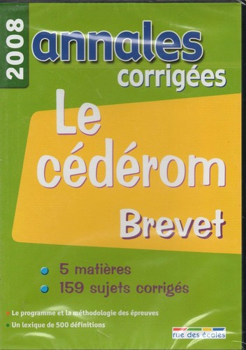Annales corrigées brevet - annales,