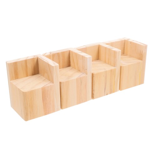 Pcs wooden feet - 4, riser