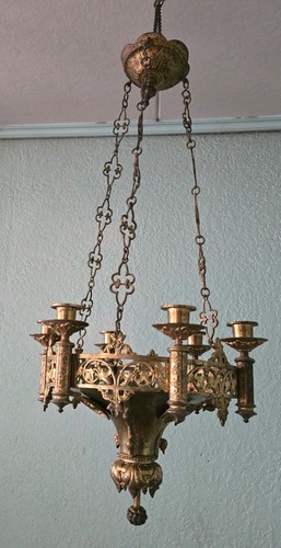 Lustre église bronze néo - lustre,